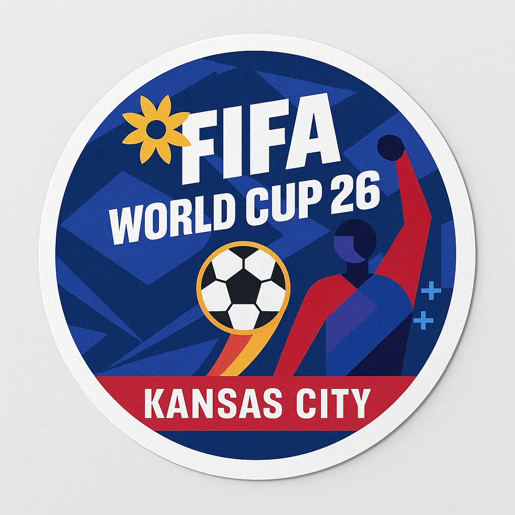 FIFA World Cup '26 - Kansas City Sticker (3" Circle, Die-Cut)