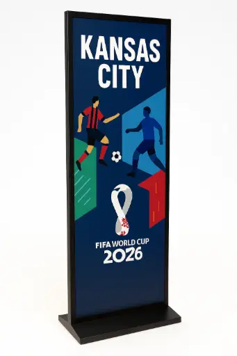 FIFA World Cup '26 - Kansas City Totem System (Freestanding, Double-Sided)